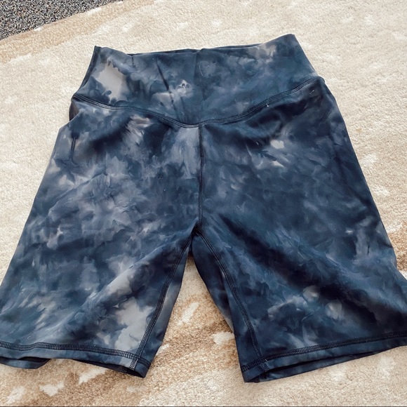 Pants - Tie die biker shorts